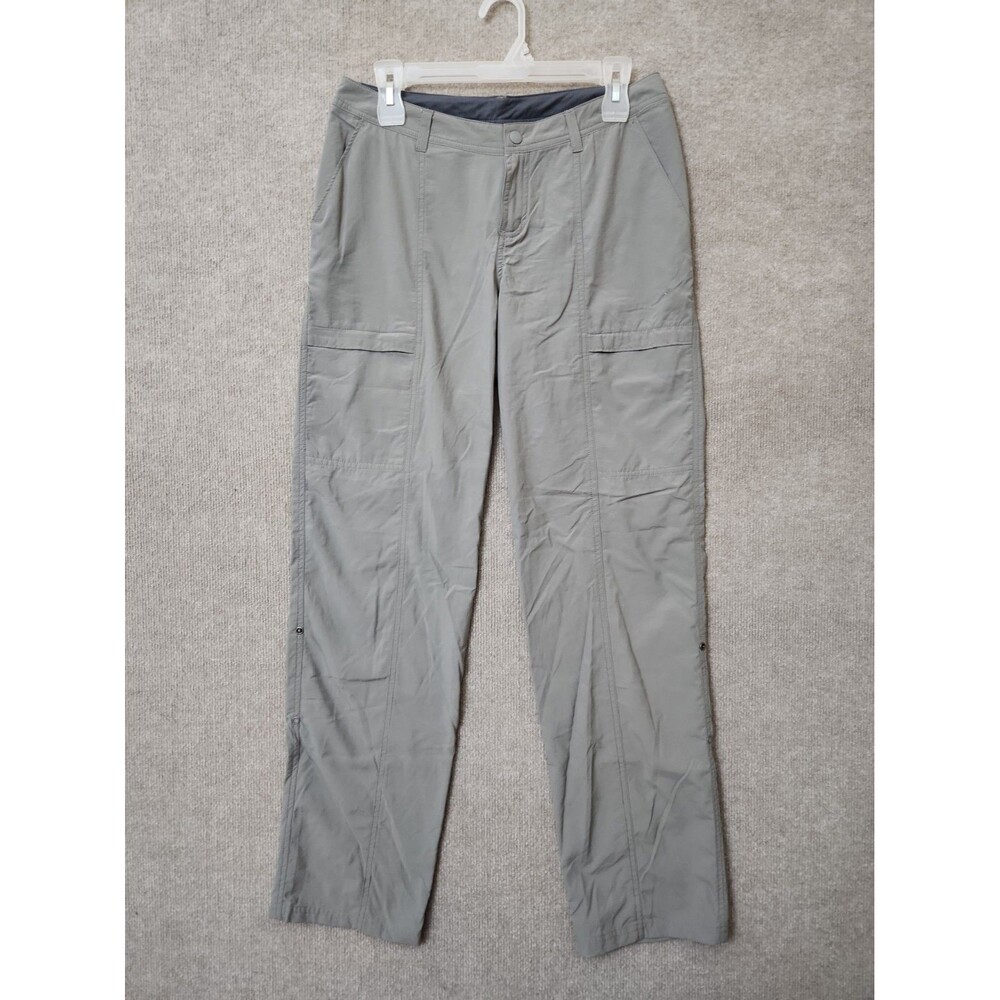 ExOfficio Sol Cool Nomad Pants Womens 4 Gray Quick Dry Lightweight Roll Up NEW